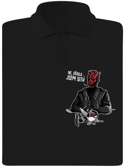 Jsem sith pánská polokošile Black
