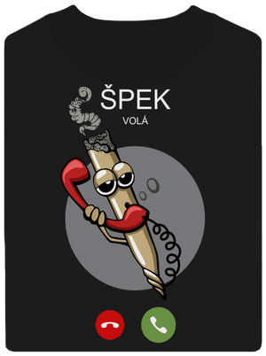 Špek volá unisex mikina bez kapuce Black