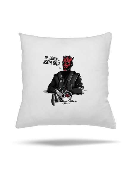 Jsem sith polštář White