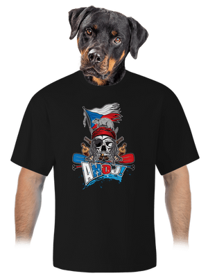 Ahoj unisex tričko oversized Black