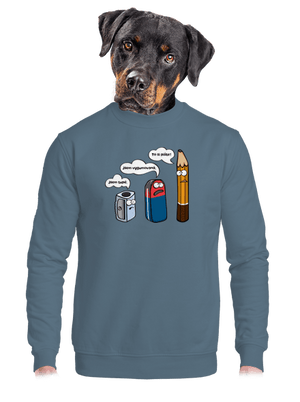 unisex mikina bez kapuce