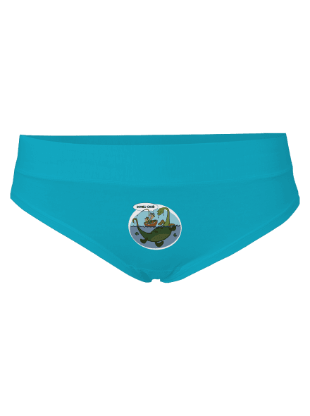 Divný úhoř dámské kalhotky Turquoise