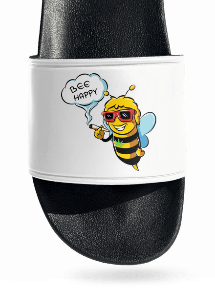 Bee happy pantofle White