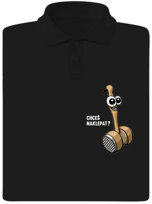 Chceš naklepat? pánská polokošile Black