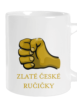 Ručičky velký hrnek White