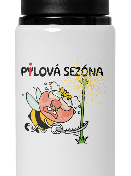 Pylová sezóna lahev na vodu White
