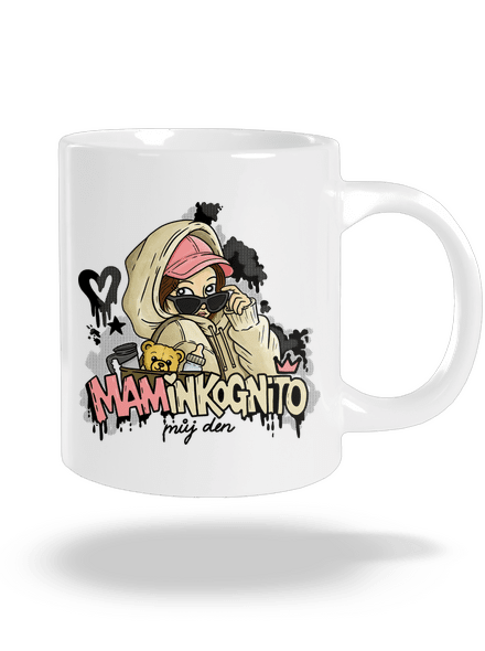 Maminkognito velký hrnek White