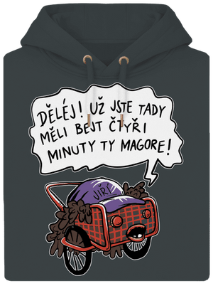 Jiří kára unisex mikina premium Charcoal