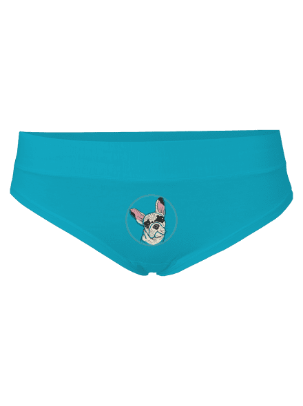 Buldoček dámské kalhotky Turquoise