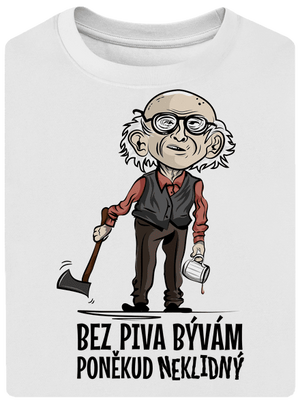 Neklidný bez piva unisex tričko oversized White