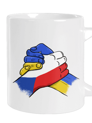 Ukrajina - Podpora velký hrnek White