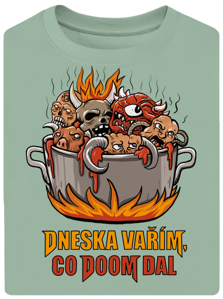 Co Doom dal unisex tričko oversized Sage