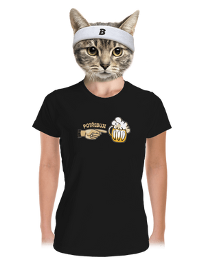 Rodinné potřeby dámské sportovní tričko Black