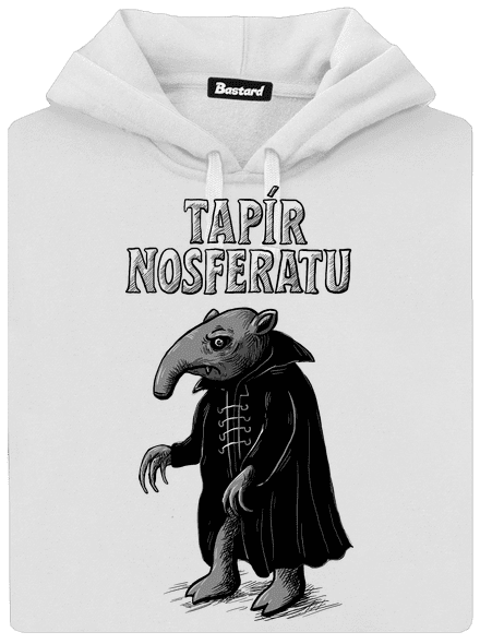 Tapír Nosferatu dámská mikina klokanka White