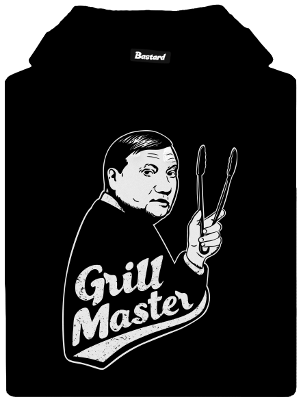 Grill master pánská mikina klokanka Black