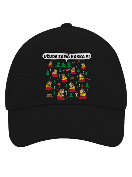 Všude samá babka kšiltovka baseballka Black