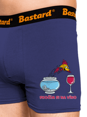 Skočím si na víno boxerky Blue Navy