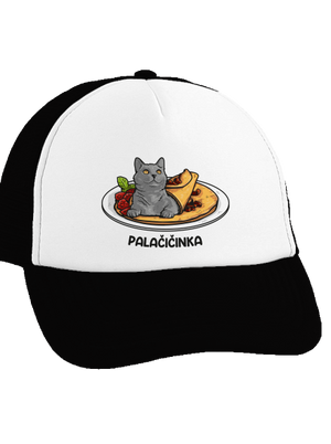 Palačičinka kšiltovka truckerka Black cap