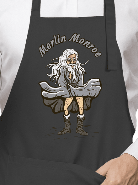 Merlin Monroe zástěra Dark Grey