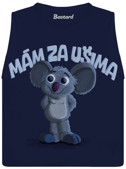 Mám za ušima dámské tílko volné Navy