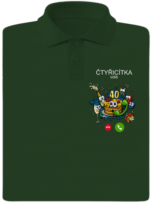 Narozeniny volají pánská polokošile Bottle Green Mal