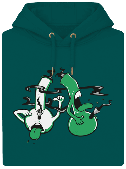 Bongo kašel unisex mikina premium Emerald Green