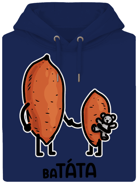 Batáta unisex mikina premium Navy