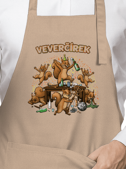 Veverčírek zástěra Rope