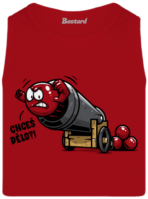 Chceš dělo? pánské tílko Red