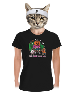 Tady straší každý den dámské sportovní tričko Black