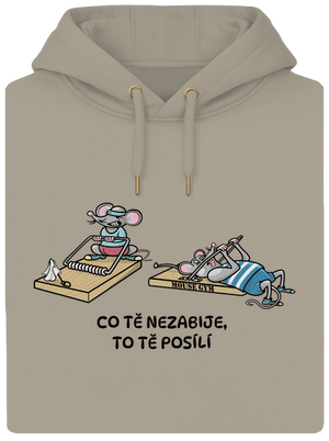 Co tě nezabije unisex mikina premium Pastel Macchiato