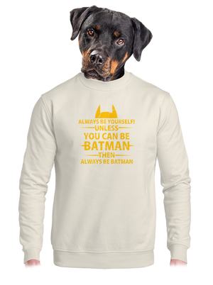 unisex mikina bez kapuce