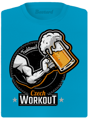 Czech Workout dámské sportovní tričko Blue Atol