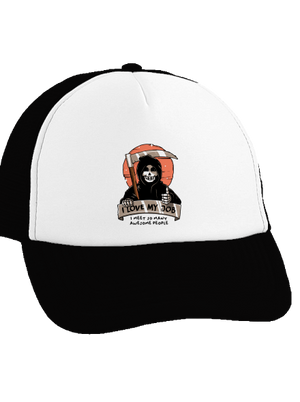 I love my job kšiltovka truckerka Black cap