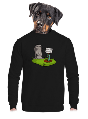 unisex mikina bez kapuce