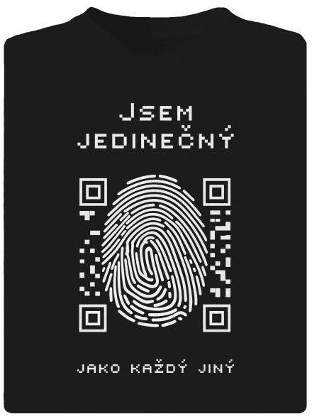 Jsem jedinečný dětské sportovní tričko Black