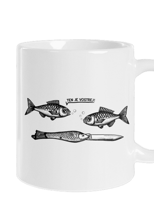 Vostrá rybička klasický hrnek White