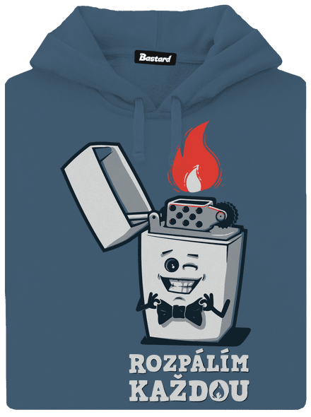 Rozpálím každou dámská mikina klokanka Denim
