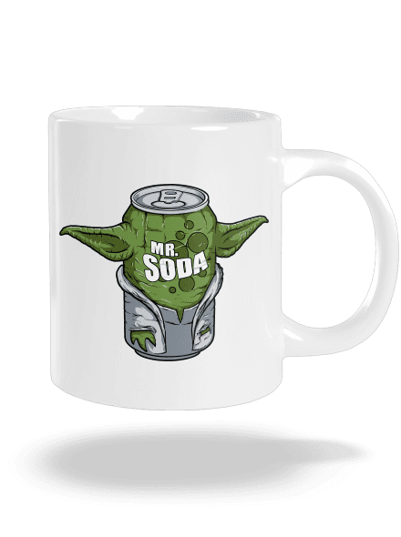 Mr. Soda velký hrnek White
