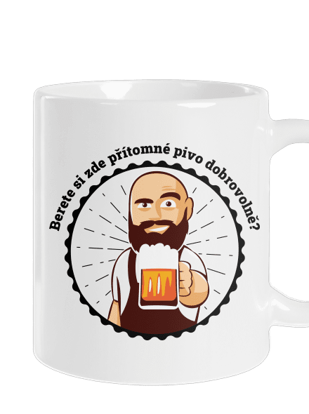 Pivo dobrovolně klasický hrnek White
