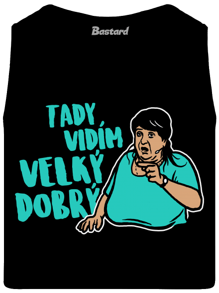 Velký dobrý pánské tílko Black