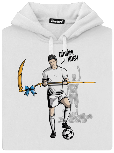 Dávám kosy dámská mikina klokanka White