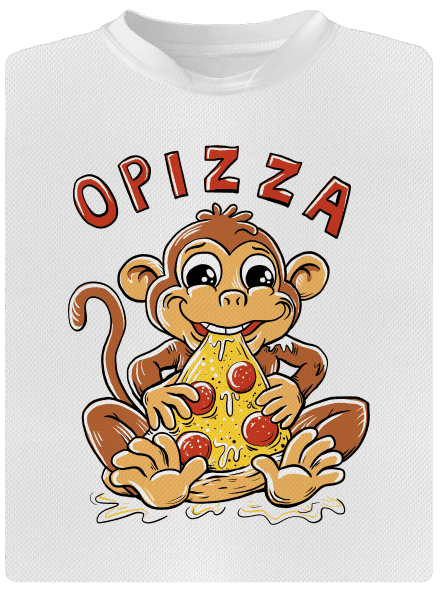 Opizza pánské sportovní tričko White