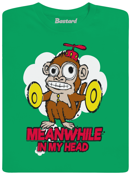 Monkey in my head dětské tričko Kelly Green