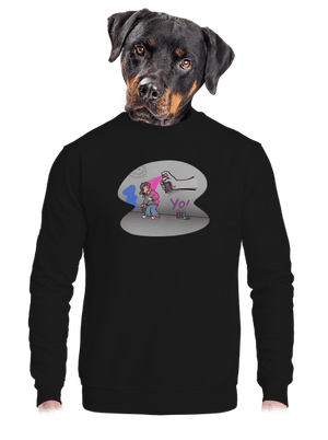 unisex mikina bez kapuce