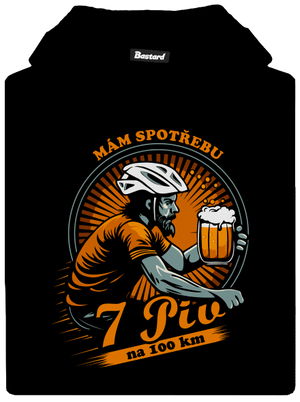 Spotřeba 7 na 100 dětská mikina klokanka Black