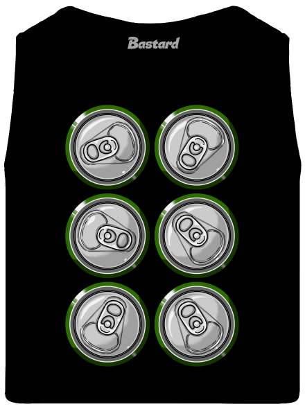 Sixpack pánské tílko Black