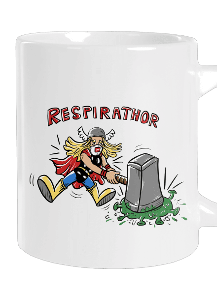 Respirathor velký hrnek White