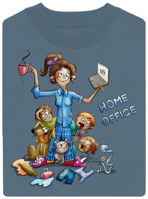 Maminčin home office unisex mikina bez kapuce Nordic Blue