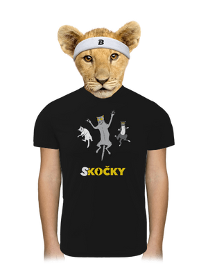 Skočky dětské sportovní tričko Black